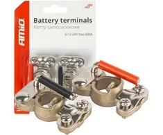 Akumuliatoriaus gnybtai 600 A, variniai, 2 vnt. AMIO-03846