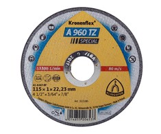 Tarcza KLINGSPOR METALO PJOVIMO DISKAI 125 mm x 0,8 mm x 22,2 mm A980 TZ Special