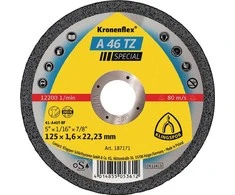 KLINGSPOR METALO PJOVIMO DISKAS 230 mm x 1,9 mm x 22,2 mm A46 TZ specialus