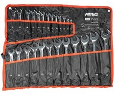 Žiedinių ir plokščių raktų rinkinys, 25 vnt., 6–32 mm, CRV AMIO-04195