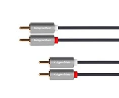 2 RCA-2 RCA laidas - 3m - Kruger &amp; Matz - Basic
