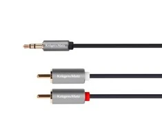 Kruger &amp; Matz Basic 2RCA - AUX 3.5mm kabelis 5m