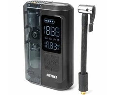 Belaidis automobilinis kompresorius 40 W su LED, powerbank ir USB-C, AMIO-04378