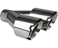 Duslintuvo antgalis 32-52 mm, nerūdijančio plieno, chromuotas, dvigubas, kairysis AMiO-04067