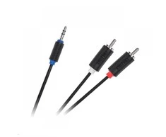 Cabletech kabelis 3.5 AUX - 2xRCA 5m