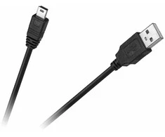 Cabletech USB - micro USB kabelis 0.2m Juodas