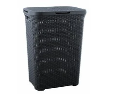Curver skalbinių dėžė Style, 60 l, tamsiai pilka
