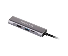 Kruger &amp; Matz USB C į HDMI/USB 3.0/USB 2.0/USB 2.0/USB C prievado adapteris