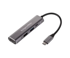 Kruger &amp; Matz USB C į HDMI/USB 3.0/USB 2.0/USB 2.0/USB C prievado adapteris