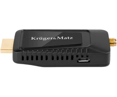 Kruger &amp; Matz DVB-T2 HEVC H.265 mini imtuvas per HDMI