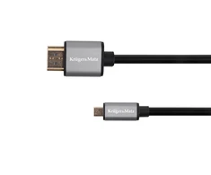 Kruger &amp; Matz Basic HDMI – microHDMI kabelis 1.8m