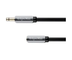 Kruger &amp; Matz AUX - AUX 3.5mm kabelis 1m Juodas