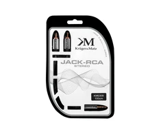Kruger &amp; Matz AUX 3.5mm - 2x RCA kabelis 1m Juodas
