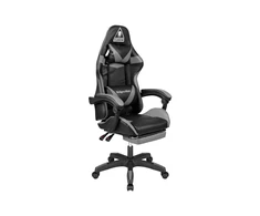 Kruger &amp; Matz Žaidimų kėdė Žaidimų kėdė Warrior GX-150 Gaming Chair, Juoda-pilka