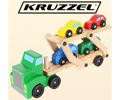 Kruzzel Medinis autovežis su mašinėlėmis