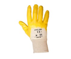 Lahti Pro Rękawice Nitrilo pirštinės geltonos ir baltos l220110p, 12 porų, "10", ce, Lahti