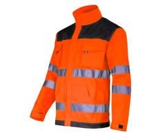 Lahti Pro Bluza, Įspėjamasis džemperis, juodas ir oranžinis, „l“, ce, Lahti