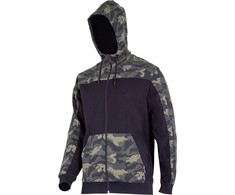 Lahti Pro Bluza, Megztinis su gobtuvu ir užtrauktuku, žalias ir juodas kamufliažinis raštas, „l“, ce, lahti