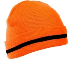 Czapki Akrilinės kepurės su oranžiniu pamušalu, lpco1pu, 12 vnt., Lahti