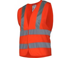 Lahti Pro Kamizelka Įspėjamoji liemenė, 4 juostelės, oranžinė, "2xl", ce,lahti