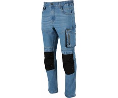 Lahti Pro Kelnės Šviesiai mėlyni tamprūs džinsai su sutvirtinimais, 2xl, ce, lahti
