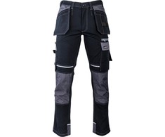 Lahti Pro Kelnės Juodos ir pilkos kelnės su sutvirtinimais, „3xl“, ce, lahti
