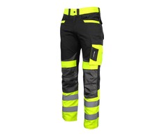 Lahti Pro Kelnės Juodos ir geltonos įspėjamosios kelnės, „3xl“, ce, Lahti