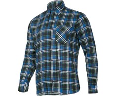 Koszula Mėlyni languoti flaneliniai marškiniai, 120 g/m2, "s", ce, lahti