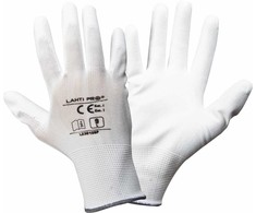 Lahti Pro Rękawice PU pirštinės baltos l230110p, 12 porų, "10", ce, Lahti
