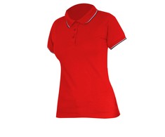 Lahti Pro Marškinėliai Moteriški polo marškinėliai 190g/m2, raudoni, „xl“, ce, Lahti