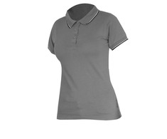 Lahti Pro Marškinėliai Moteriški polo marškinėliai 190g/m2, pilki, "L", ce, Lahti