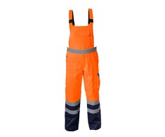 Lahti Pro Ogrodniczki Oranžiniai įspėjimo dungarees, "m", ce, lahti