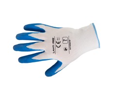 Lahti Pro Rękawice Latekso pirštinės mėlynai baltos l210511p, kartonas, "11", ce, Lahti