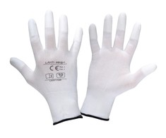 Lahti Pro Rękawice PU pirštinės, pirštams nelaidios, baltos l231108p, kartonas, "8", ce, Lahti