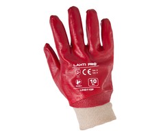 Lahti Pro Pirštinės PVC raudonos 10',CE,LAHTI