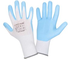 Lahti Pro Rękawice Nitrilo pirštinės baltos ir mėlynos l221609p, kartonas, "9", ce, Lahti