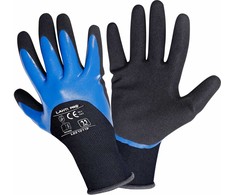 Lahti Pro Rękawice Nitrilo pirštinės juodos ir mėlynos l221008p, kartonas, "8", ce, Lahti