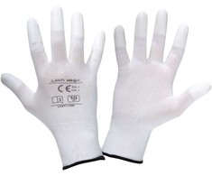 Lahti Pro Rękawice PU pirštinės, pirštams nelaidios, baltos l231111p, kartonas, "11", ce,lahti
