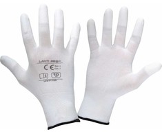 Lahti Pro Rękawice PU pirštinės, pirštams nelaidios, baltos l231111p, kartonas, "11", ce,lahti