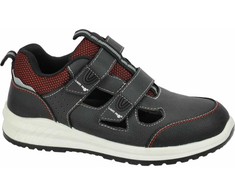 Lahti Pro Sandalai Odinės basutės, juodos-baltos-raudonos, s1 fo sr, "47", ce, lahti