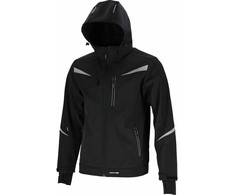 Lahti Pro Striukė Softshell striukė su gobtuvu, juoda, "s", ce, lahti