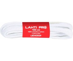 Lahti Pro Batų raišteliai Plokšti 100 cm Balta