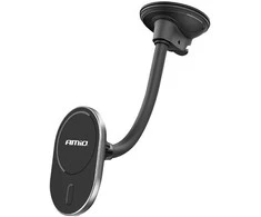 Telefono laikiklis su siurbtuku ir belaidžiu įkrovikliu 15W My Mag AMIO-03772