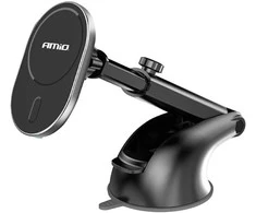 Telefono laikiklis su siurbtuku ir belaidžiu įkrovikliu 15W My Mag AMIO-03771