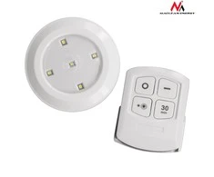 6 LED Maclean lempa, komplektas su nuotolinio valdymo pulteliu, maitinamas baterijomis, 3xAAA, MCE165