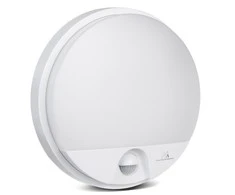 LED lempa su Maclean judesio jutikliu, PIR jutikliu, balta, 15W, IP54, 1100lm, neutrali, MCE291 W