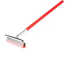 Langų ir veidrodžių stiklo plovimo priemonė + vandens valytuvas ant medinio pagaliuko, 60 cm amio-03857