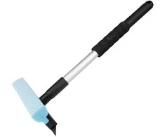 Langų ir veidrodžių stiklų plovimo įrenginys + teleskopinis aliuminio vandens valytuvas 46/70 cm amio-03854