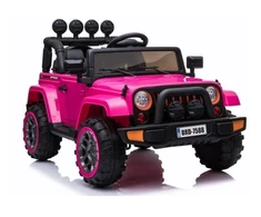 Lean Cars Akumuliatorinis vienvietis automobilis vaikams Jeep BRD-7588, 4x4, rožinės spalvos