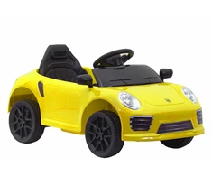Lean Cars Vienvietis elektromobilis LeanToys WMT-666, geltonas